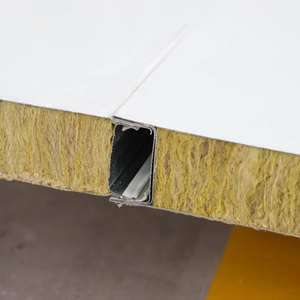 潔淨室牆壁和天花板用機制岩棉潔淨室夾芯板